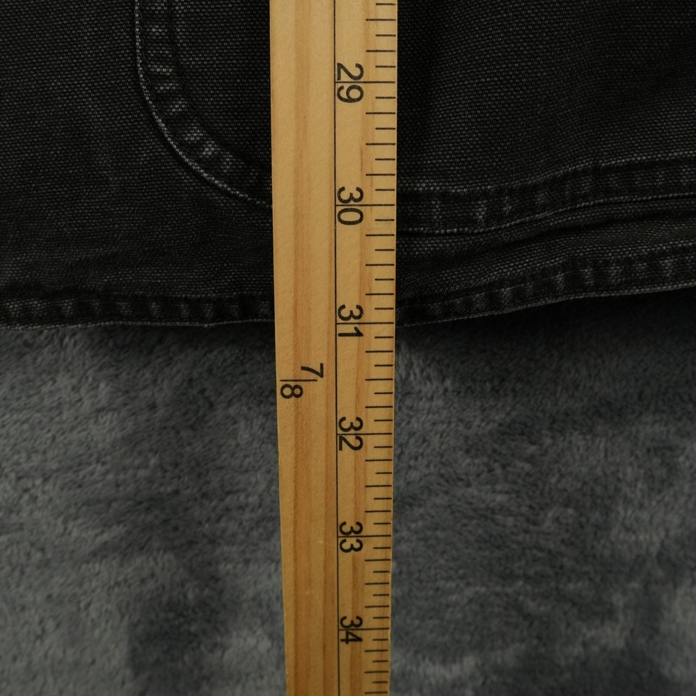 VTG Polo Ralph Lauren Chore Jacket Mens XL Black Canvas Corduroy Trim Utility - Picture 13 of 13